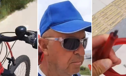 Alanya’da Bisikletle Şarkı Söyleyerek Denize Gitti, Çalınınca İsyan Ederek Geri Döndü