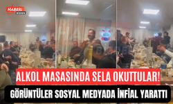 Alkol Masasında Sela Okuttular! Görüntüler Sosyal Medyada İnfial Yarattı