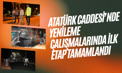 Atatürk Caddesi’nde Yenileme Çalışmalarında İlk Etap Tamamlandı