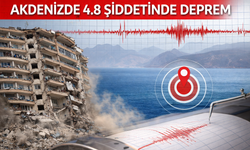Akdeniz’de 4.8 Büyüklüğünde Deprem Çevre İllerde Hissedildi