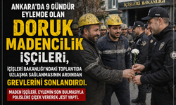 9 Günlük Direniş Sona Erdi: Madencilerden Polis Ekiplerine Çiçekli Veda
