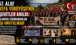 57. Alay Vefa Yürüyüşünde Şehitler Anıldı: Alanyalı Kahramanlar da Unutulmadı