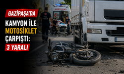 Gazipaşa’da Kamyon ile Motosiklet Çarpıştı: 3 Yaralı