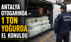 Antalya Otogarında 1 Ton Yoğurda El Konuldu