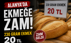 Alanya’da Ekmeğe Zam: 230 Gram Ekmek 20 TL Oldu