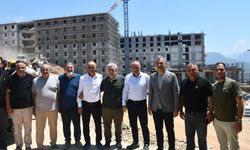 Cikcilli KYK Yerleşkesi’ndeki 2 Bin 500 Kişilik Yurt İnşaatı İncelendi