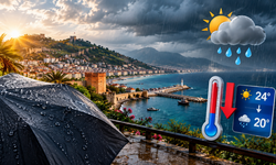 Alanya’da Yağmur Alarmı! Sıcaklık Düşüyor