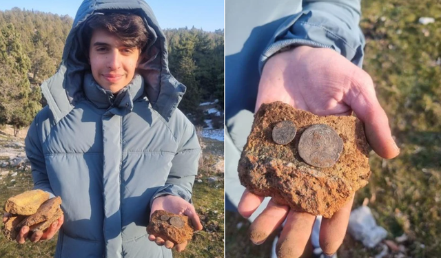 Lise Öğrencisi Piknikte Bulduğu 2 Bronz Sikkeyi Müzeye Teslim Etti