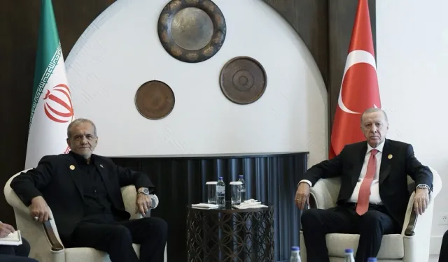 Erdoğan, İranlı mevkidaşı ile Azerbaycan’da görüştü