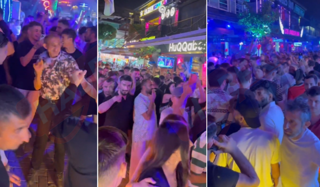 Metre Kareye 200 Erkeğin Düştüğü Alanya Barlar Sokağında Tepki Çeken Görüntüler