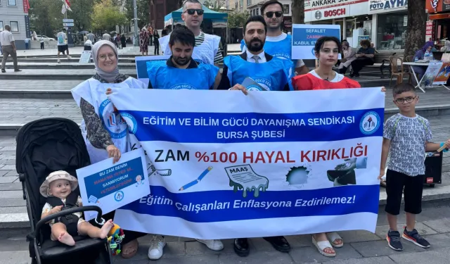 Eğitim Gücü Sen Bursa'dan zam tepkisi! Sefalet mutabakatı kabul edilemez!