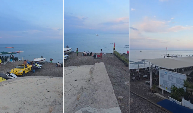 Turizm Cenneti Kemer Sahilinde Tepki Çeken Halk Plajı!