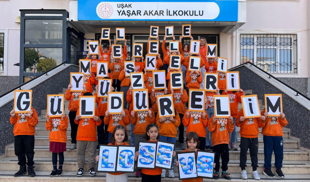 Minik Yüreklerden Büyük Destek: Uşaklı Öğrenciler Lösemi Hastaları İçin Balon Uçurdu