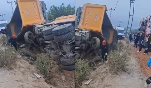 Alanya’da Korku Dolu Anlar: İki Kamyon Çarpıştı, Sürücüler Araçta Sıkıştı