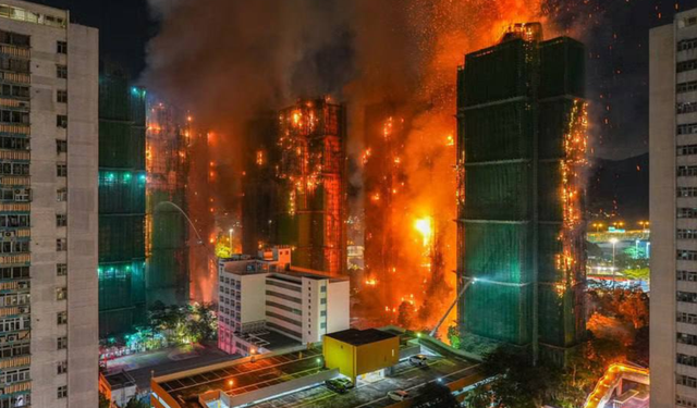 Hong Kong’daki Yangın Faciasında Bilanço Ağırlaştı