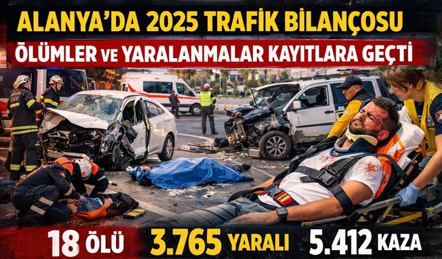 2025’te Alanya Yollarında Ağır Bilanço: Ölümlü Kazalar Öne Çıktı