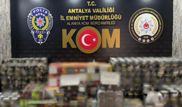 Antalya’da Kaçakçılık Operasyonlarında Çok Sayıda Ürün Ele Geçirildi