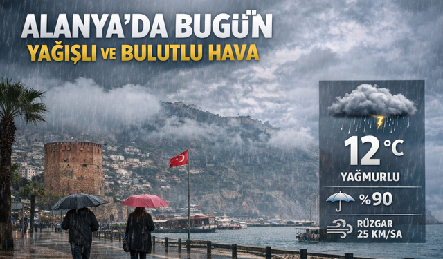 Alanya’da Bugün Hava Durumu: Yağış Ve Bulutlu Bir Gün