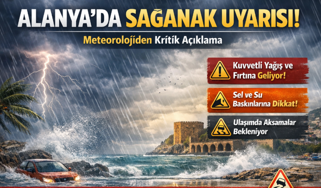Alanya’da Sağanak Uyarısı Meteorolojiden Kritik Açıklama
