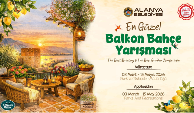 Alanya’da En Güzel Balkon Ve Bahçe Yarışması Başvuruları Başladı