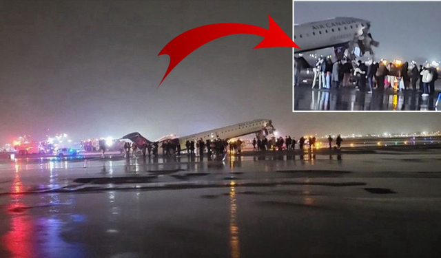 New York’ta Uçak Kazası: Pistte İtfaiye Aracıyla Çarpıştı