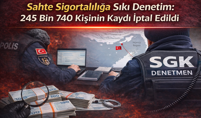 Sahte Sigortalılığa Sıkı Denetim: 245 Bin 740 Kişinin Kaydı İptal Edildi