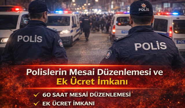 Polislerin Mesai Sisteminde Yeni Dönem: Fazla Çalışmaya Ek Ücret Geliyor