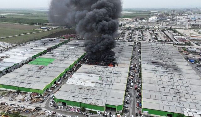 Geri Dönüşüm Tesisinde Yangın: Alevler 5 İş Yerine Sıçradı