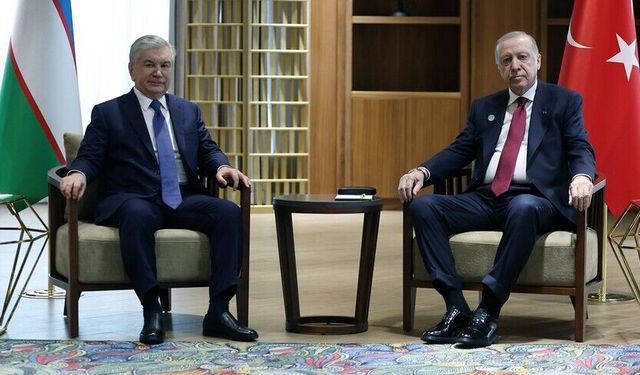 Erdoğan ile Mirziyoyev Türkistan’da Bir Araya Geldi