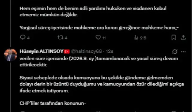 “Fakirlik Belgesi” Tartışmasında AK Partili Altınsoy’dan Açıklama