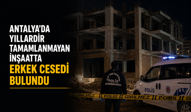 Antalya’da Yıllardır Tamamlanmayan İnşaatta Erkek Cesedi Bulundu