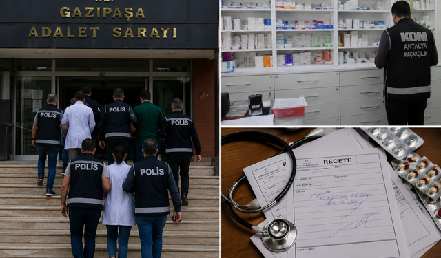 Gazipaşa’da Usulsüz Reçete Soruşturması: 1 Doktor ve 3 Eczacı Tutuklandı