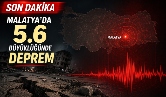 SON DAKİKA: Malatya’da 5.6 Büyüklüğünde Deprem