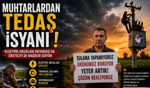Muhtarlardan Elektrik Kesintilerine Tepki: “Çiftçi Mağdur Ediliyor”
