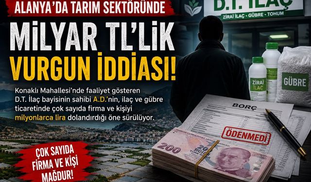 Alanya Tarım Piyasasını Sarsan İddia: Milyonlarca Liralık Mağduriyet Gündemde