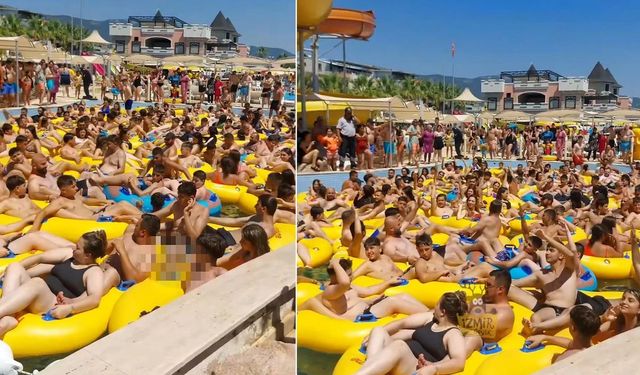 İzmir'de Su Parklarında Yoğunluk: Görüntüler Sosyal Medyada Gündem Oldu