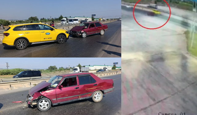Manavgat'ta Alkollü Sürücü Dehşet Saçtı: Bariyerlere Çarpıp Taksiye Savruldu