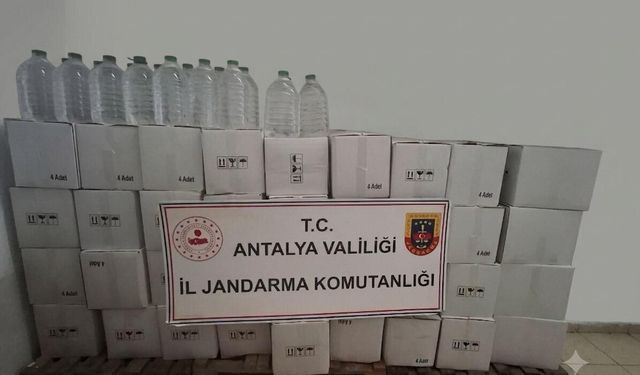 Antalya’da Sahte İçki Operasyonu! Binlerce Litre Etil Alkol Ele Geçirildi