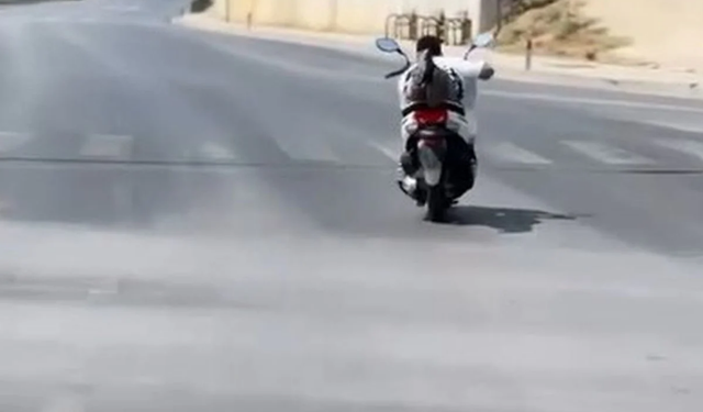 Alanya’da Trafikte Tehlikeli Gösteri Kameraya Yansıdı