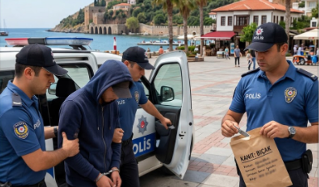 Alanya'da Turiste Bıçaklı Saldırı: 18 Yaşındaki Şüpheli Tutuklandı