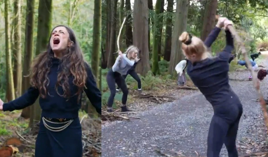 Ormanda Sopayla Yere Vurup, Çığlık Atmak İçin 4 Bin Dolar Ödüyorlar