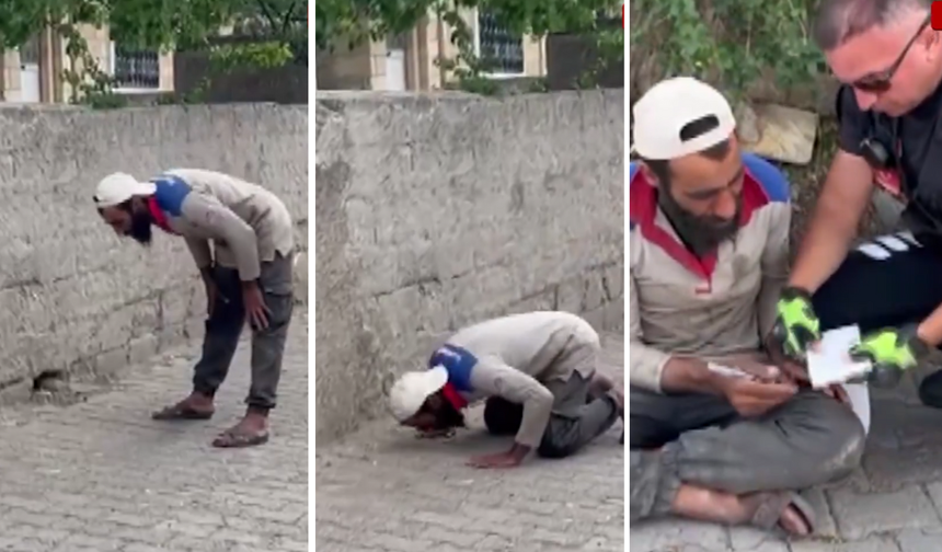 Polisten Kaçan Suriye Uyruklu Şahıs, Yakalanınca Namaz Kılmaya Başladı
