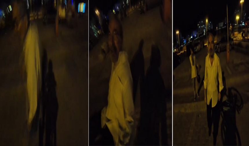 Hızını Alamayan Bisikletli Genç Son Sürat İndiği Merdivenlerden Yaşlı Adama Çarptı