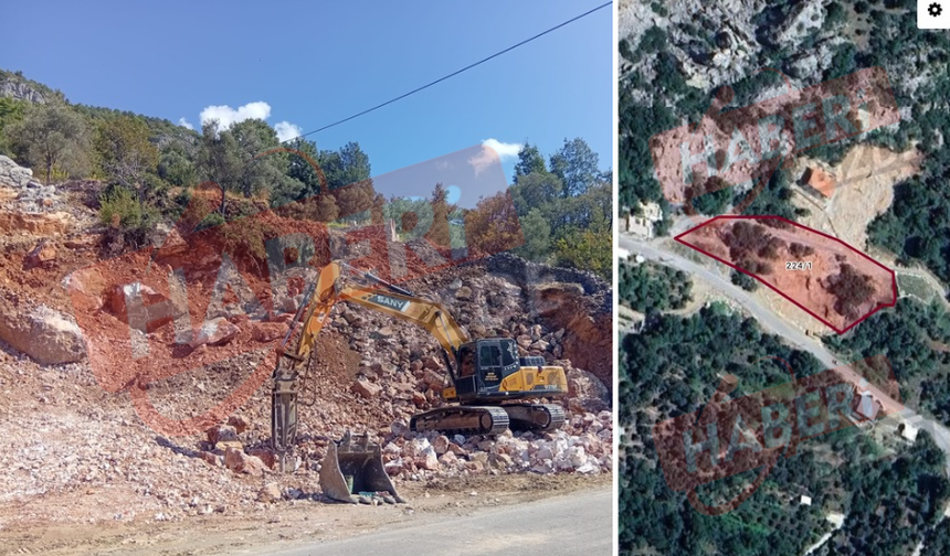 Alanya Mahmutseydi’de Şok İddia! Belediye Arazisinden Usulsüz Taş Alınıyor