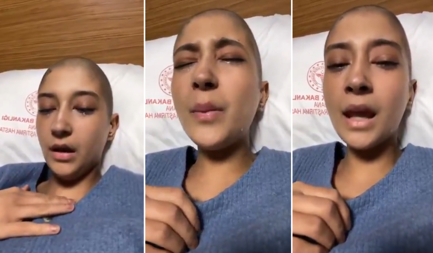 Lösemi Hastası Genç Kadın Hastane Odasında Söylediği Şarkıyla Ailesine Veda Etti