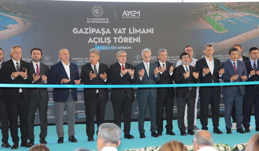 Türkiye’nin 65. Yat Limanı Gazipaşa Gold Marina Görkemli Bir Törenle Hizmete Açıldı