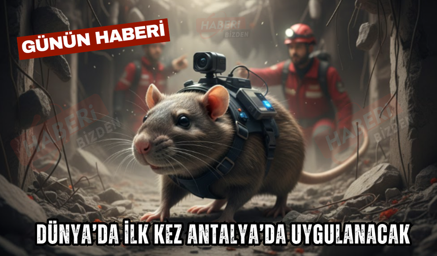 Dünya'da Bir İlk! Kahraman Fareler Antalya’da Enkaz Altında Can Kurtaracak