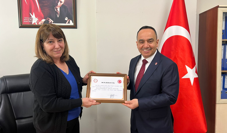 ALESO'nun Yeni Başkanı Ali İhsan Özdemir Mazbatasını Aldı