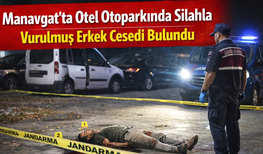 Manavgat’ta Otel Otoparkında Silahla Vurulmuş Erkek C3sedi Bulundu