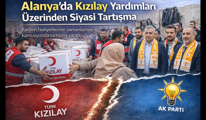 Alanya’da Kızılay Yardımları Üzerinden Siyasi Tartışma